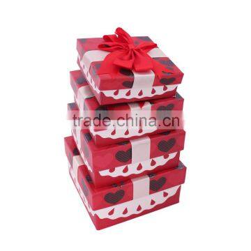 High quality safety chocolate gift box wholesale with bow