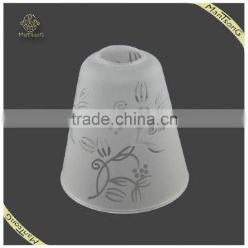 Hight quality flower glass lampshade lining white cover fitting