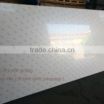 White Color Imported Korea LG PET Membrane Laminated Mdf .hdf Board photo-5