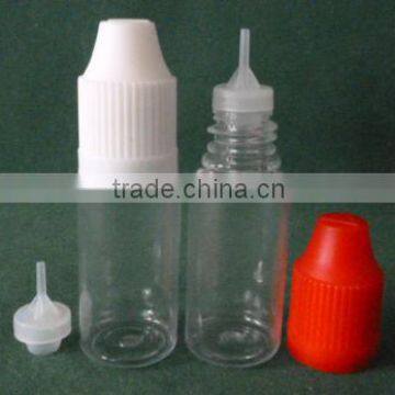 PET bottle for e cigarette with child proof cap and 4 holders tip