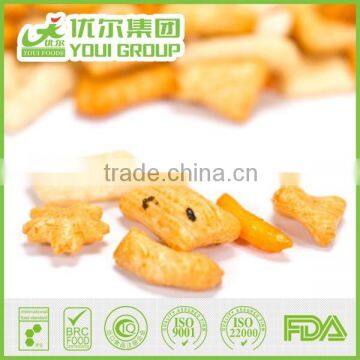 Fried Spicy Rice Crackers Mixed with Coated Peanuts Manufacturer