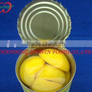 Canned peach halves dices slices