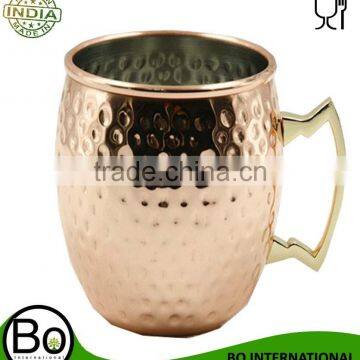 Copper Moscow Mule Hammered Mug -16 Oz