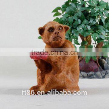 Life like animated plush artificial monkey animal