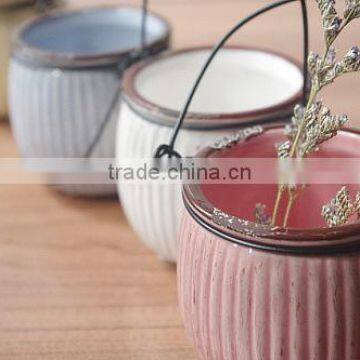 Colorful Porcelain Flower Pot Fashion Crafts