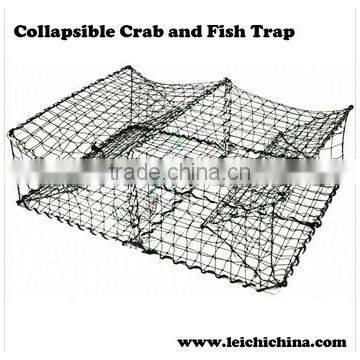 easy carry handle fully collapsible crab and fish trap