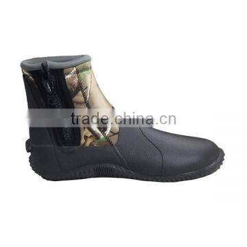 Mens Camo Wading Shoes, Fishing Boots With Zipper, Neoprene Surfing Shoes photo-2