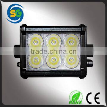 4*4 Accessories Double Row 12v 18w Led Work Light, Led Light Bar 18w Mini Light for Motor photo-4