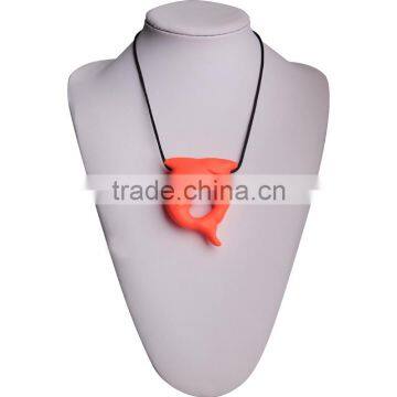 Pacifier Clips Soft on Babies Gums BPA Free Teething Pendant Necklace photo-4