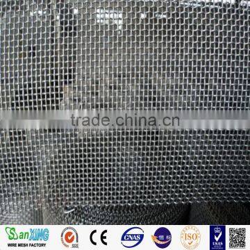 Electro galvanized square wire mesh for safety guards on machinery enclosures