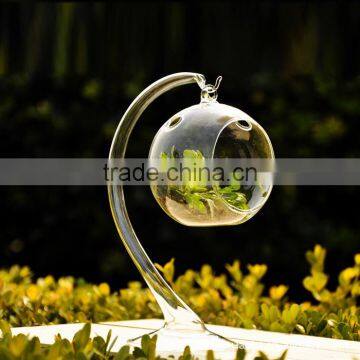 Hanging Glass Ball Candle Holder With Glass Holder photo-2