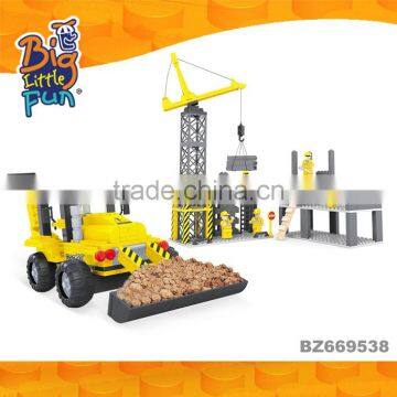 Wholesale Mini engineering truck building for boys childrens building intelligent games toys