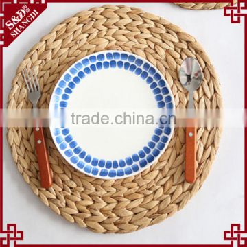 Cheap wholesale straw handmade restaurant or home dining table place mat