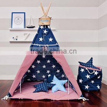 Promotional Custom Cotton Canvas Kids Children Indoor Play Teepee Tent photo-5