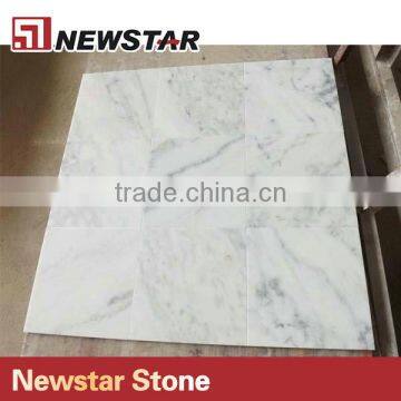 Newstar Cheap Guangxi White With Black Grey Veins China Marble Tile photo-2