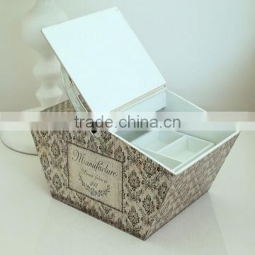 Chic Attractive Decorative Wooden Sewing Basket/Box