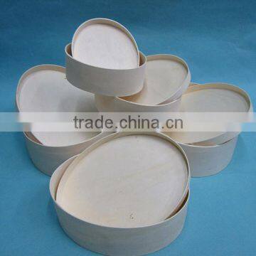 Wholesale Cheap Poplar Wood Round Box Veneer Wood Cheese Boxes photo-2