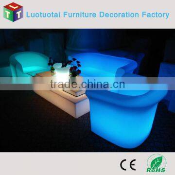 RGB Glow Single Sofa / LED Lighting Furniture Sofa