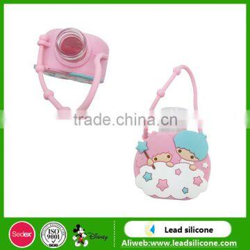 30ml Cute Cartoon Round Bottle Hand Sanitizer Holder photo-5