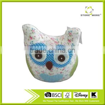 Store More Beautiful Mini Owl Calico Polyesater Door Stops