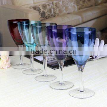 270ml colorful Wedding Wine Glass for Drink Crystal Stemware Cups for Wine