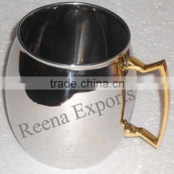 STEEL MUGS COPPER PLATED