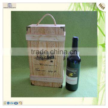 Sell Handmade 2 Bottle Wooden Wine Beer Display Box photo-4