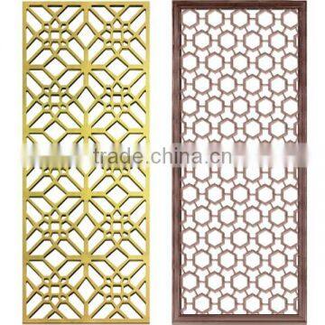 Customized Interior Decorative Metal Hotel Room Divider Panel photo-3