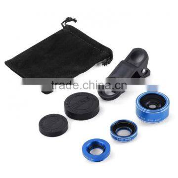 Universal Clip-on 3 in 1 Fisheye Wide Angle Micro Camera Lens for Mobile Phone photo-3