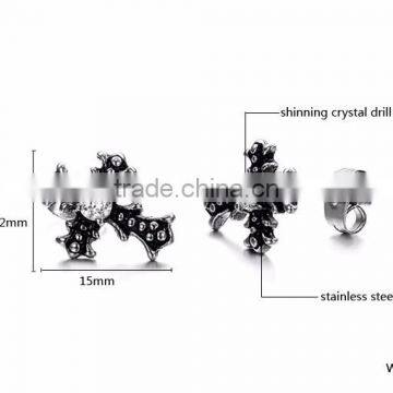 New ! Factory Wholesale Surgical Grade Stainless Steel Cross Earrings for Men photo-5