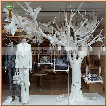 white display tree for store window decoration