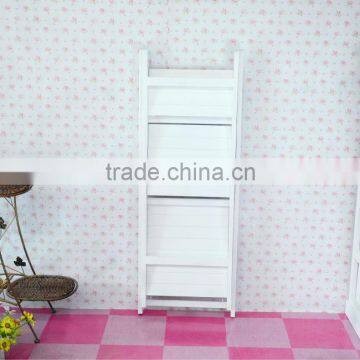 Foldable 3-Tier Wooden Garden Flower Display Shelf photo-2