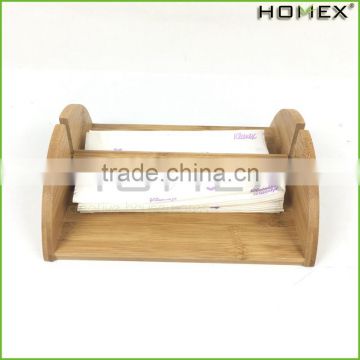 Bamboo Cocktail Napkin Holder w Removable Bar Homex BSCI/Factory