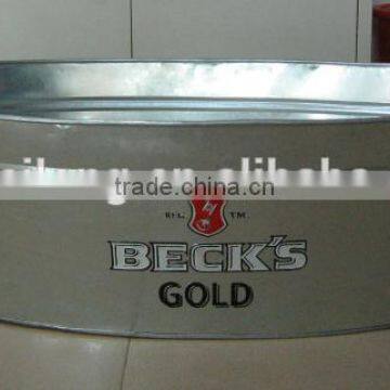 galvanized tub with lid