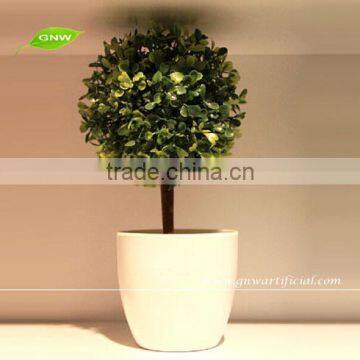 GNW GP003 Artificial Plastic Topiary Ball Plant Pots for Office Table Decoration photo-4