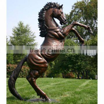 Wall Art Decoration Bronze Metal Relief With Horses photo-3