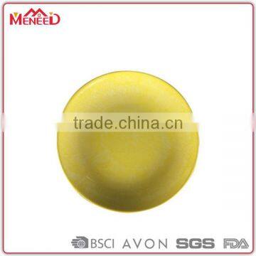 Bulk buy factory top grade different size resaturant party weddint yellow thick kinds of color plates