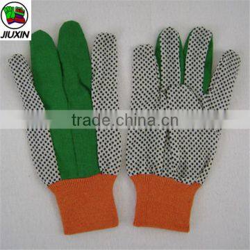 orange knit wrist drill cotton Industrial safety gloves