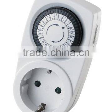 Mini 24-hour Programmable Mechanical Timer with 3,500W Maximum Power and 50Hz Frequency