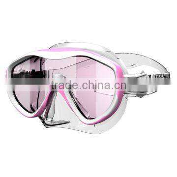 CE Approval Silicone Diving Mask With Mirrored Lens,diving Equipment for Spearfishing (MM-100) photo-3