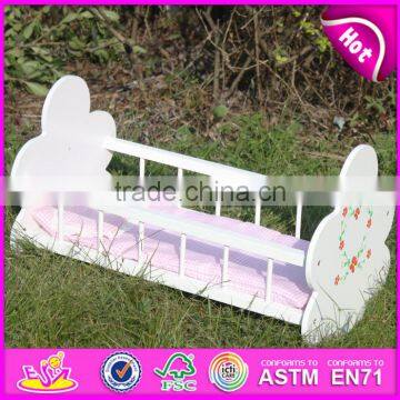 Natural Handmade Wooden Baby Doll Bed for Sale WJ278012A photo-6