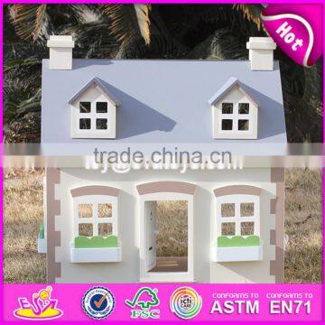 2017 New Design Children Solid Wood Victorian Dolls House W06A236 photo-6
