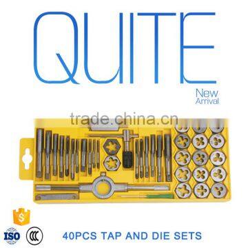 China hot sale 40pcs tap and die set metric screw thread taper