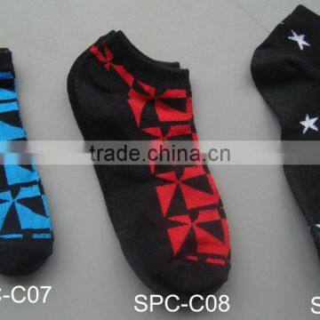 kids socks,spendex with cotton,printed design,cheap price