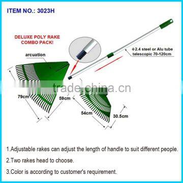 Kids Garden Tools Kids Plastic Leaf Rake/ Adjustable rakes can adjust the length of handle to suit different people