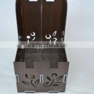 Wooden Table Case Unfinished Wood Case Portable File Case photo-2
