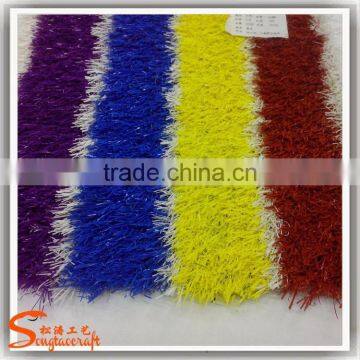 Wholesale Color Artificial Grass Landscaping Plastic Lawn Artificial Grass for Futsal Encryption Green Artificial Grass Factory photo-6