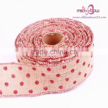 Christmas Decorative Burlap Ribbon Roll