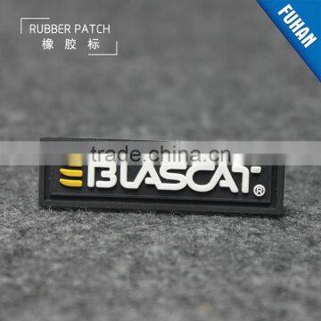 Custom Embossed Recyclable Rubber Labels for Garment Overalls photo-2