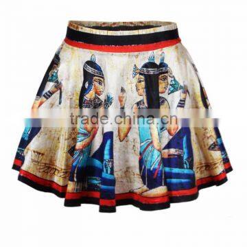 2017 New Style Spring Women Egypt Pharaoh SKATER SKIRT Short Skirt photo-2